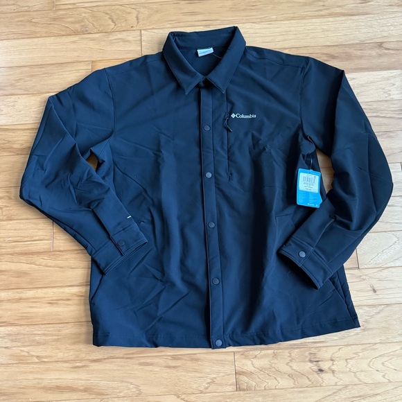 Columbia Men's Black Mesa Shirt Jacket - Picture 1 of 6